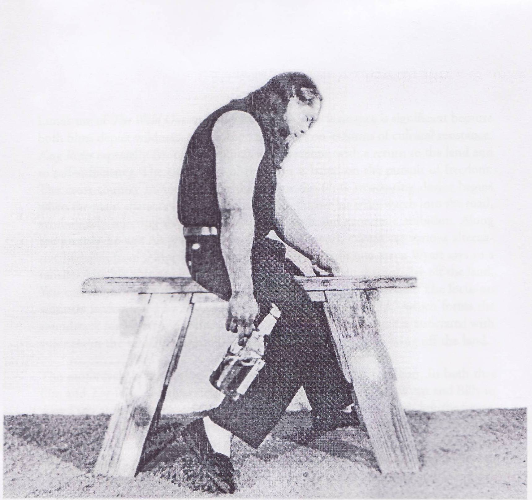 Figure 2: James Luna: <em>The</em><em> </em><em>End</em><em> </em><em>of</em><em> </em><em>the</em><em> </em><em>Frail</em><em> </em><em>–</em><em> 1990/91. </em>(Luna, 2001:26)